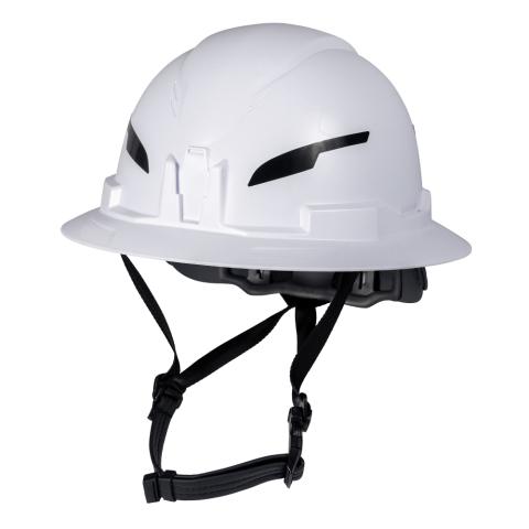 Type 2 Hard Hat, Non-Vented Full Brim Style, White