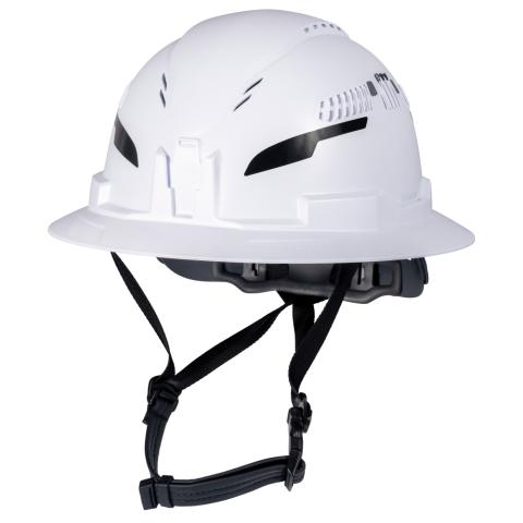 Type 2 Hard Hat, Vented Full Brim Style, White