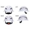 Type 2 Hard Hat, Vented Full Brim Style, White
